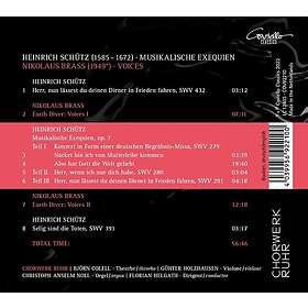 Chorwerk Ruhr, Heinrich Schutz, Nikolaus Brass Musikalische Exequien CD