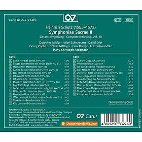 Muller, Metzler Symphoniae Sacrae Ii CD