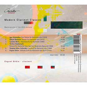 Strawinsky, Denissow, Orkin Modern Clarinet Classics CD