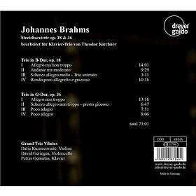 Grand Trio Vilnius String Sextets Opp. 18 & 36 Arr. For Piano By CD