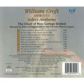 Choir Of New College Oxford Select Anthems CD