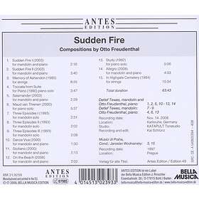 Freudenthal, Tewes Sudden Fire Compositions CD