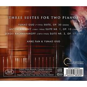 Pan Guo, Arensky Guo Rachmaninoff Three Suites For Two Pianos CD