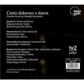 Roland Glassl, Christoph Schickedanz Canto Doloroso E Danza CD