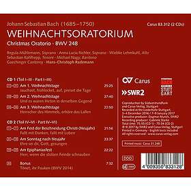 Muhlemann, Richter, Rademann Christmas Oratorio CD