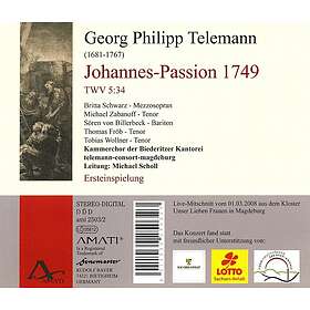 Scholl Johannespassion Twv 5:34 CD