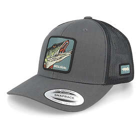 Skillfish Grisjävel Patch Charcoal/Black Trucker