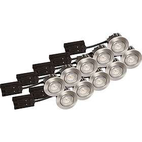 Scan Products Luna QI Downlight 5 W, 3000 K, 10-pack Borstad aluminium