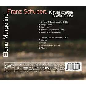 Elena Margolina Klaviersonaten 850 & 958 CD