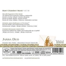 Jansa Duo, Christine Rox, Klausdieter Brandt, Heinrich Hoffmann Rare Chamber Music 3 CD