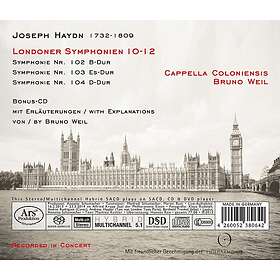 CAPPELLA COLONIENSIS, Weil London Symphonies Nos. 102 & 103 & 104 CD