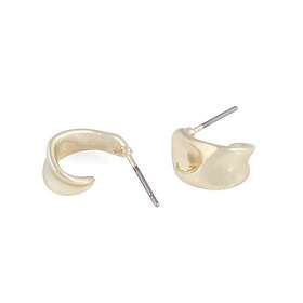 Snö Of Sweden Wave Ear Plain Gold 1366-6500 257-ONE