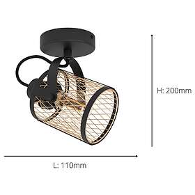 EGLO DELLOW spot black/brass