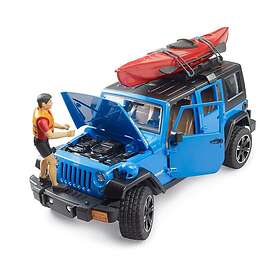 Bruder Jeep Wrangler Rubicon Unlimited with Kayak and Figure 02529