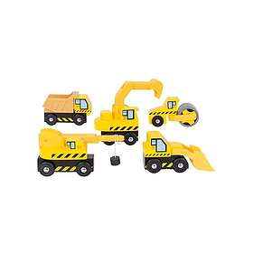 Bigjigs Puutyöajoneuvot 5-pack