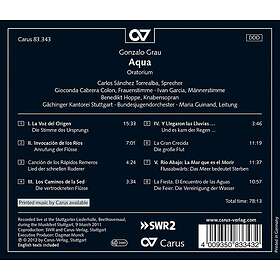 A Guinand, Carlos S Nchez Torrealba, G Chinger Kantorei Stuttgart, Gioconda Cabrera, Ivan Garcia Aqua: Oratorio About The Ways Of Water CD