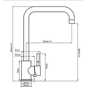 Carlsbad Köksblandare Köksblandare (Svart)