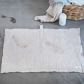 The Organic Company Badeværelsesmåtte 80x55 cm Grå Big Waffle