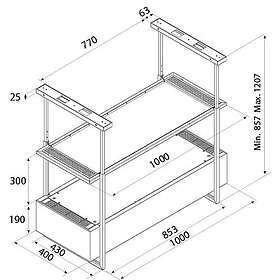 AirForce SIDE 100cm (Anthracite)