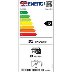 Toshiba UV1563DB 55" 4K Ultra HD HDR Smart TV (2025) - 55UV1563DB