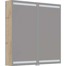 Dansani Spegelskåp Inzo Level 80x80 cm Ek