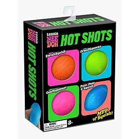 NeeDoh Teenie Hot Shots 4-pak Stressbold