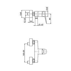 Vigour One Badebatteri 4358502 (Krom)