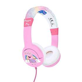 OTL Technologies Peppa Pig Glitter Rainbow Kids Wired Headphones