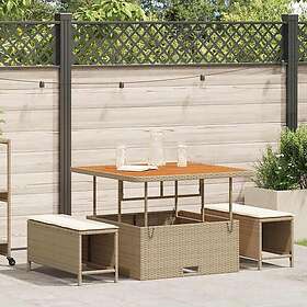 vidaXL Garden Dining Set with Cushions 7 Pieces 42007908