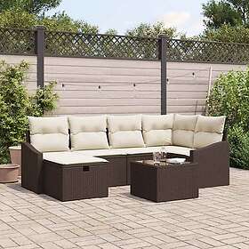 vidaXL Sofagruppe med Pute 6 Deler 3360619