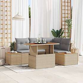 vidaXL Leone Hage Sofasett med Oppbevaring 5 Deler 3358804