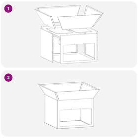 vidaXL Fire Pit 50x50x40cm 874581
