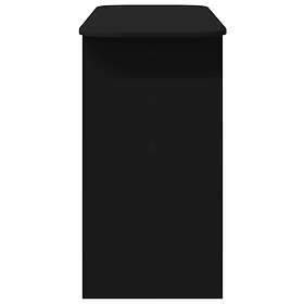 vidaXL Accent Table Black 93 x 40 x 75 cm Engineered Wood 891151
