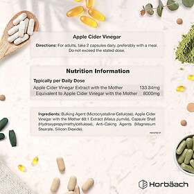 Horbaach Apple Cider Vinegar 8000mg 180 Capsules
