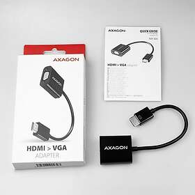 AXAGON RVH-VGN HDMI Male to VGA Female Adapter 17cm 1920x1200 WUXGA Support Acti