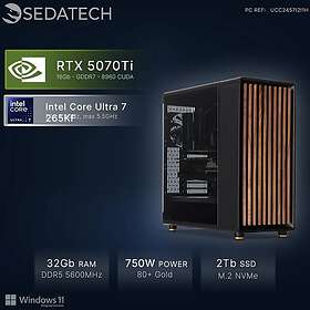 Sedatech Workstation Premium Core Ultra 7 265KF 32 Go RAM 2 To SSD RTX 5070Ti