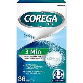 Corega 3 Minuutin Puhdistustabletit Tekohampaille 36kpl