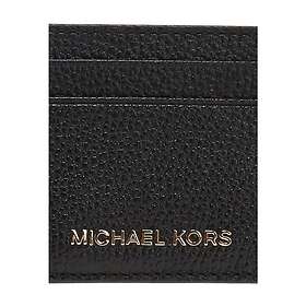 Michael Kors Money Pieces Pebbled Leather Card Case (Black)