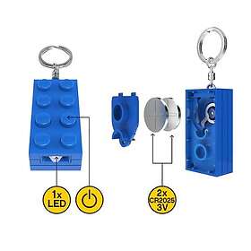 LEGO 2x4 Brick Avainnippu Valo Sininen