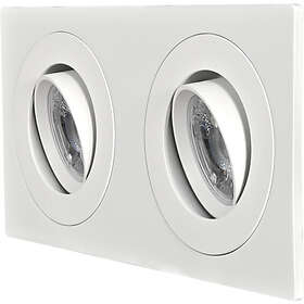 Namron Alfa Dobbel Firkantet Ramme Hvit