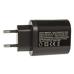 Maclean MCE479 B Qc 3.0 3xUSB Wall Charger 0W