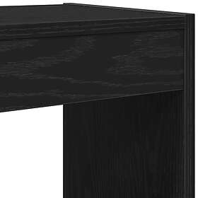 vidaXL Book Cabinet Black Oak 40x30x198cm