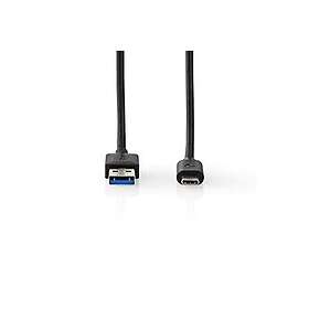 Nedis CCGW61600BK20 USB-C till USB-A USB 3.1 2m Rund