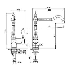 Fimap Classic Kjøkkenbatteri 4402139 (Silver)