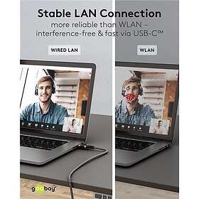 Goobay 4040849707544 USB-C till Ethernet-adapter