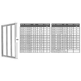 Palme BD Drive Nisjedusj Matt Aluminium 90cm Klart Glass 6307234