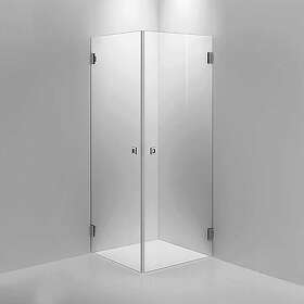 INR ARC 12 Duschhörn Original Borstad Mässing Tidlös Klart Glas 80x80cm 11211888