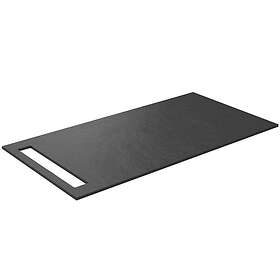 Korsbakken Hylle med Håndklædeholder 110x46,5 cm Svart Antrasitt