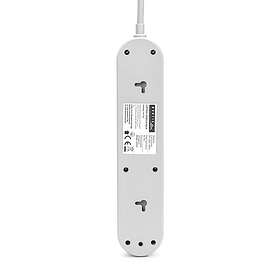 Montis Mt137-5 3-Way Surge Protected Power Strip 5m