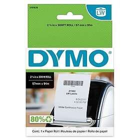 Dymo 2191636 LabelWriter Continuous Paper Roll 57x91mm 2x300